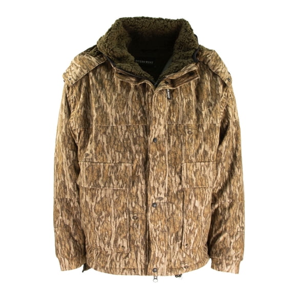 RIVERS WEST Adult Male Ambush Jacket, Color: Mossy Oak Bottomlands, Size: XL