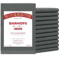thumbnail image 1 of RIVERSIDE 12 Pack Cotton Bar Mop 16x19 Absorbent Kitchen Towels and Cleaning Cloths - Gray, 1 of 7