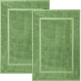 thumbnail image 1 of RIVERSIDE 2 Pack Sage Bath Mats 21x34 Soft and Absorbent Cotton Bathroom Rugs Set, 1 of 8
