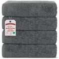 thumbnail image 1 of RIVERSIDE Cotton Bath Towels 22 x 44 Set of 4 Soft 450 GSM Quick Dry and Lightweight for Bathroom Spa - Gray, 1 of 7