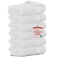 thumbnail image 1 of RIVERSIDE Hand Towel 6 Pack 16x28 Soft and Quick Dry Cotton Towels for Home Gym & Spa - White, 1 of 8