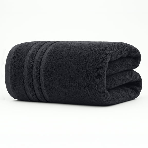 RIVERSIDE Oversized Bath Sheet 1 Pack 40x80 Soft Cotton Absorbent Towel 600 GSM - Charcoal