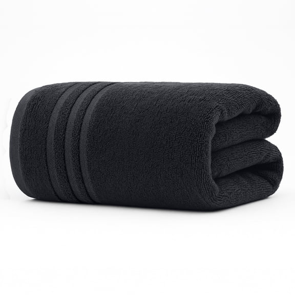 RIVERSIDE Oversized Bath Sheet 1 Pack 40x80 Soft Cotton Absorbent Towel 600 GSM - Charcoal