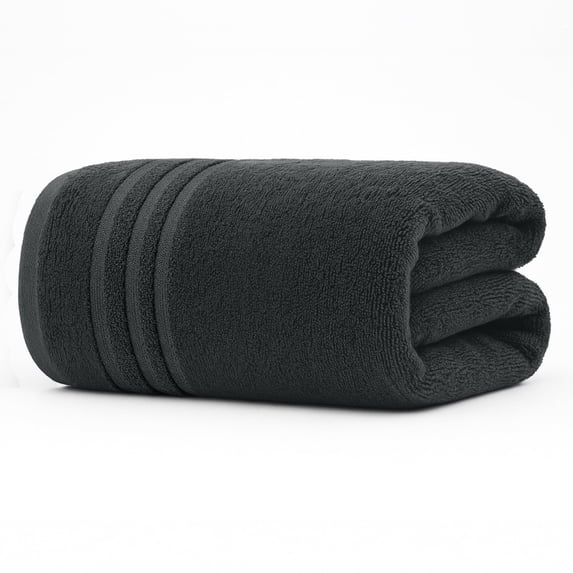 RIVERSIDE Oversized Bath Sheet 1 Pack 40x80 Soft Cotton Absorbent Towel 600 GSM - Gray
