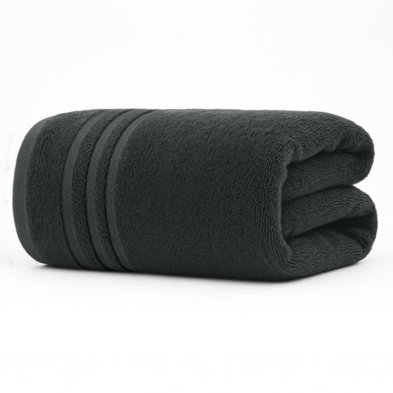 RIVERSIDE Oversized Bath Sheet 1 Pack 40x80 Soft Cotton Absorbent Towel 600 GSM - Gray