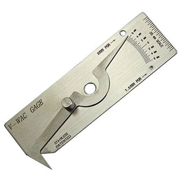 RIVERWELD V-WAC Single Weld Gage Welding Inspection Thread Gauge Metric Stainless Steel