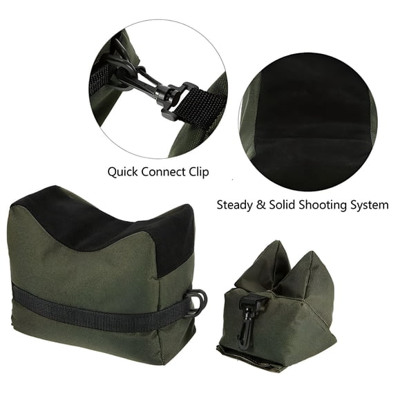 RIVONO 2026 New Waterproof Rifle Rest Bench Bag Set, Non-Mar Oxford Cloth Shooting Accessories for Shooting Ranges, Hunting, Outdoor Sports, Target Practice, Firearm Maintenance.