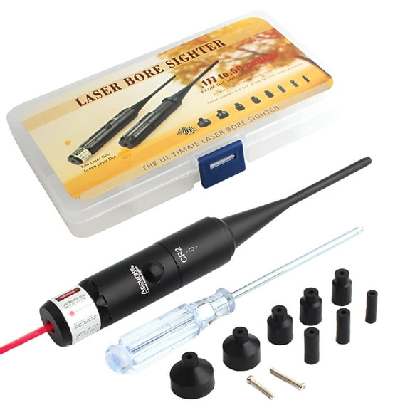 RIVONO Bore Sighter Kit for .22 to .50 Caliber with Carrying Box Lightweight Bore Sighter for Outdoor Hunting