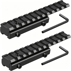 RIVONO Dovetail to Picatinny Rail Adapter 11Mm Dovetail to 21Mm Picatinny Rail Convert Mount - Low Profile Scope Riser Rail Adaptor - Base Mount 3/8" to 7/8" Converter
