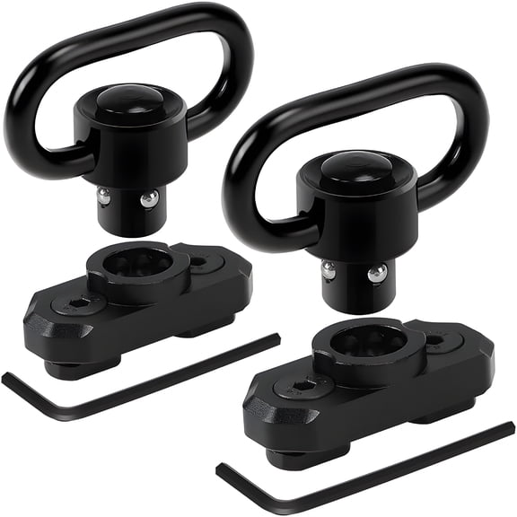 RIVONO Two Point Traditional QD Sling 1.25" 2 Point Sling Swivels Mounts for M-Rails