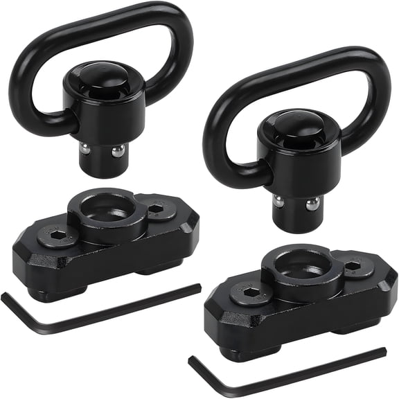 RIVONO Two Point Traditional QD Sling 1.25" 2 Point Sling Swivels Mounts for M-Rails