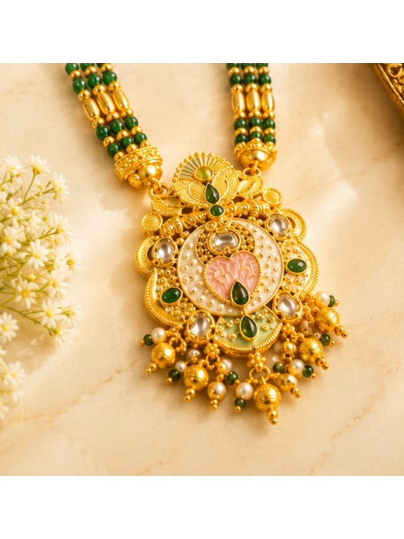 Emerald Pearl Royal Haram Set