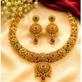 thumbnail image 1 of RIVORAH Rajsi Ruby Necklace Set, 1 of 2