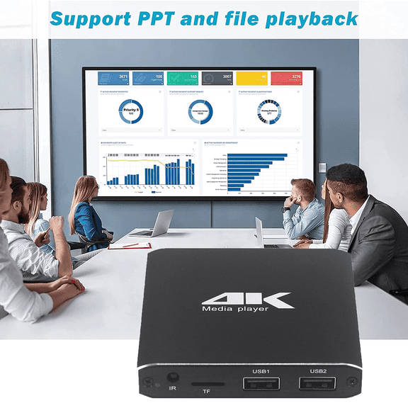 RIWPKFH 4K H.265 Advertising HD Media Player Mini 1080P Full HD MP4 Video MultiMedia HDD Player For Micro SD TF Card USB Disk Pen drive