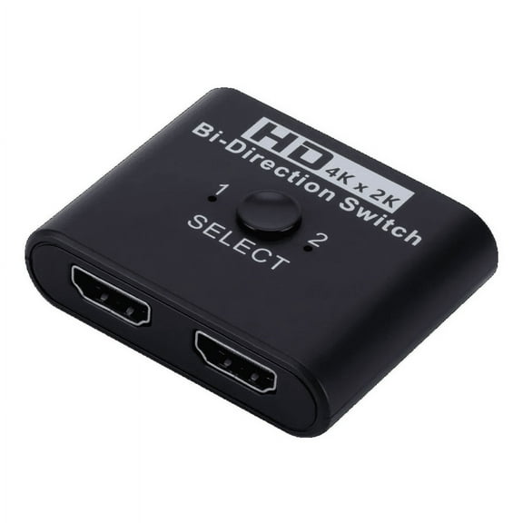 RIWPKFH 4K x 2K HDMI Switch Bi-Direction 2 Ports HDMI Splitter Switch for Laptop PC Xbox PS3/4 TV Box to Monitor TV Projector Adapter