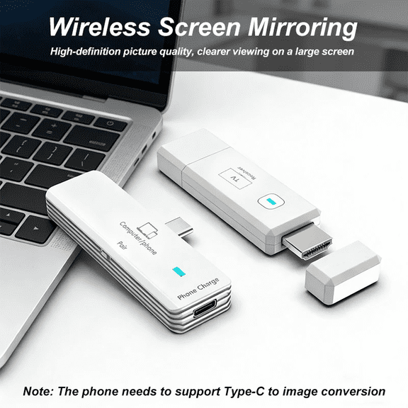 RIWPKFH 5.8G USB Type C HDMI Wireless Video Audio Transmitter And Receiver 1080P 50M Wifi Display Screen TV Stick Extender for TV PC