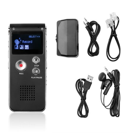 RIWPKFH 8GB Digital Audio Voice Recorder Mini Digital Dictaphone Mp3 Player Pen Built-in Microphone