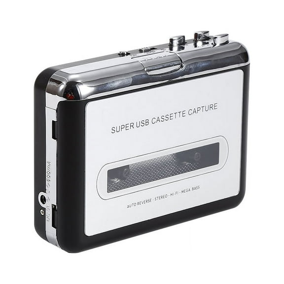 RIWPKFH Cassette Player Cassette to MP3 Converter Capture Audio Music Player Convert Tape Cassette on tape to PC Laptop Via USB