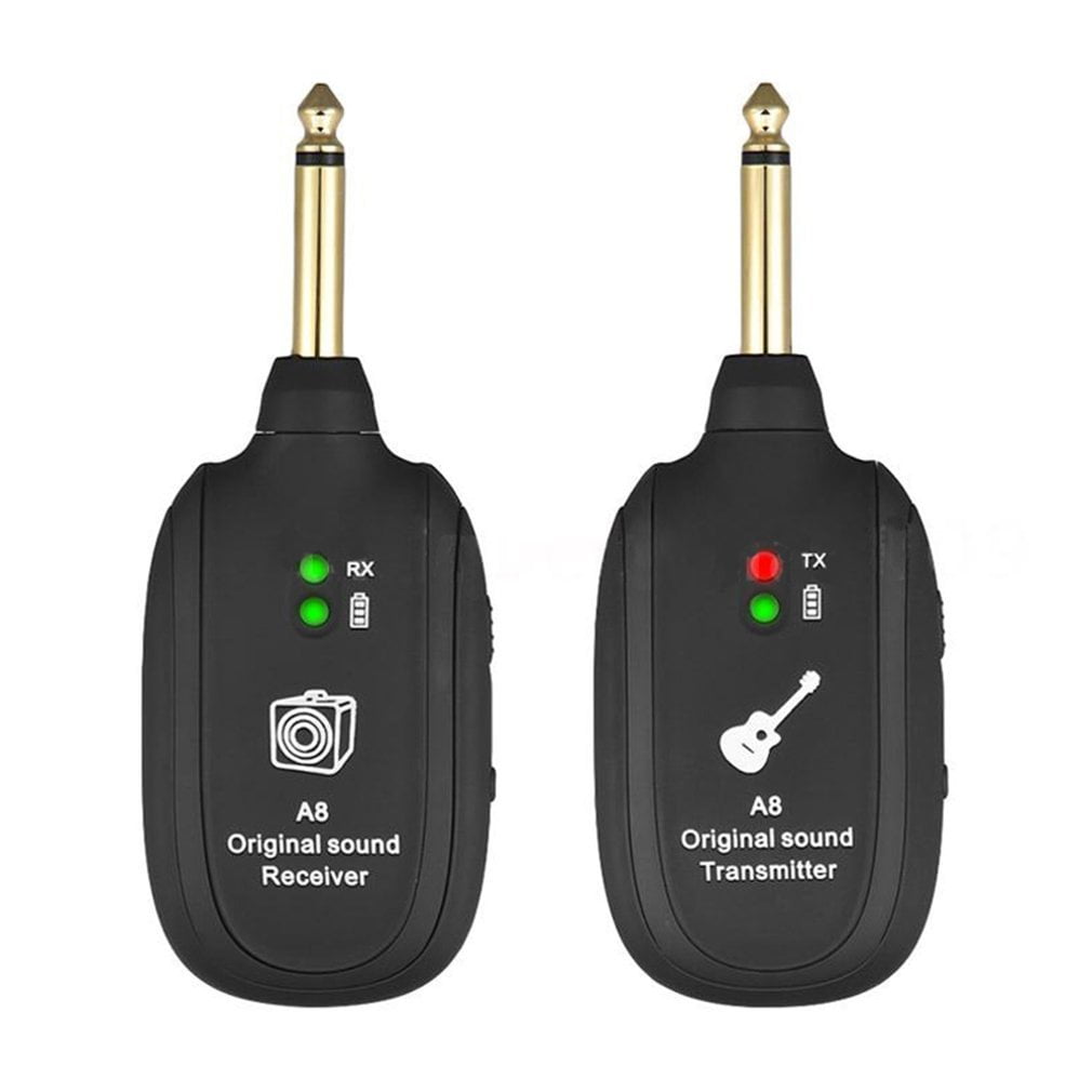 RIWPKFH Guitar Wireless Transmission System Electric Guitar Wireless Pickup Wireless Transceiver A8 Guitar Wireless Receiver