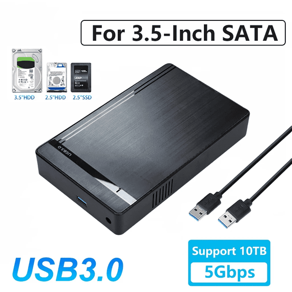 RIWPKFH HDD Case 3.5/2.5inch SATA to USB 3.0 Adapter External Hard ...