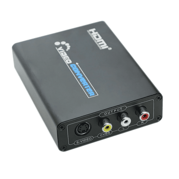 RIWPKFH HDMI to Composite 3RCA AV S-Video R/L Audio Video Converter Adapter Support 720P/1080P with RCA/S-Video Cable For PC Xbox PS3 TV