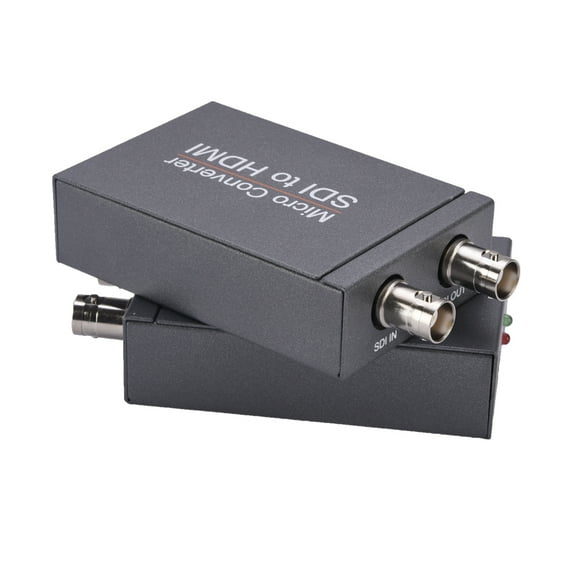 RIWPKFH Micro SDI Converter SDI to HDMI/SDI to SDI 2 Routes Output Mini HD 1080P USB Powered Converter