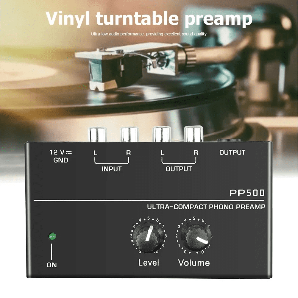 RIWPKFH Phono Preamp pre Amp Preamplifier with Level Volume Control RCA ...