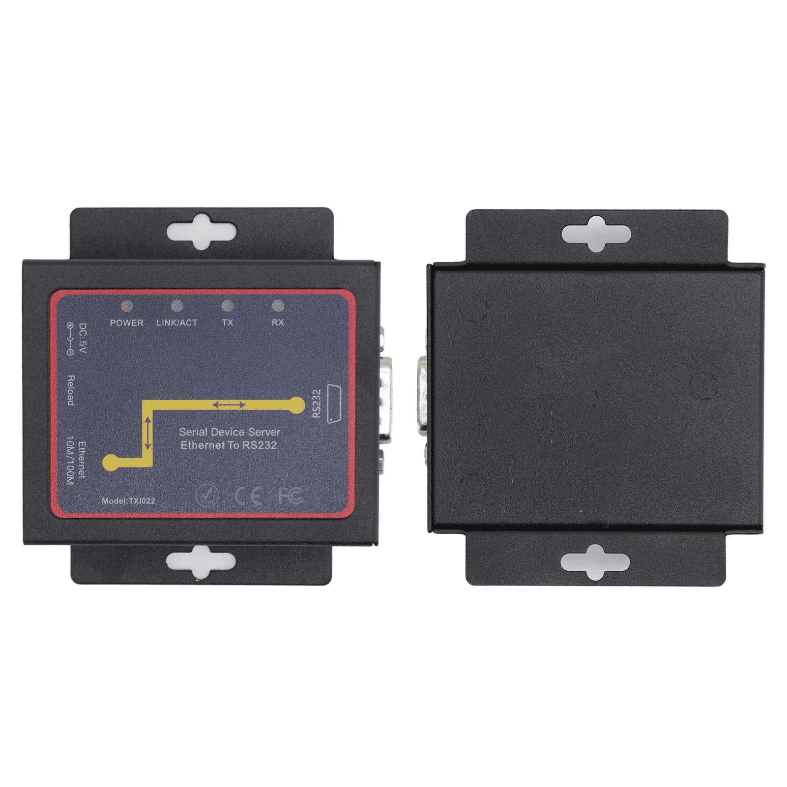 RIWPKFH TXI022 RJ45 to RS232 Serial Network Adapter Bi Directional ...