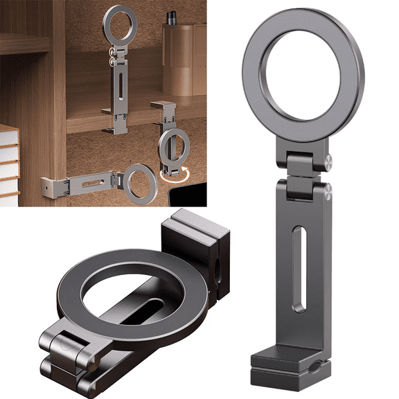 RIWPKFH Universal Magnetic Phone Holder Travel Essentials Flexible Rotation Hands-Free Airplane Phone Mount Seat Adjustable Phone Stand