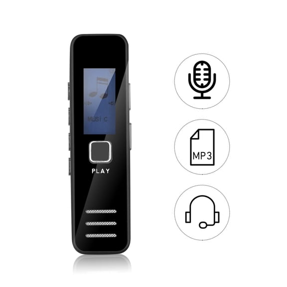RIWPKFH Voice Activated Portable Recorder MP3 Player Telephone Audio Recording Digital Voice Recorder Dictaphone 20-hour