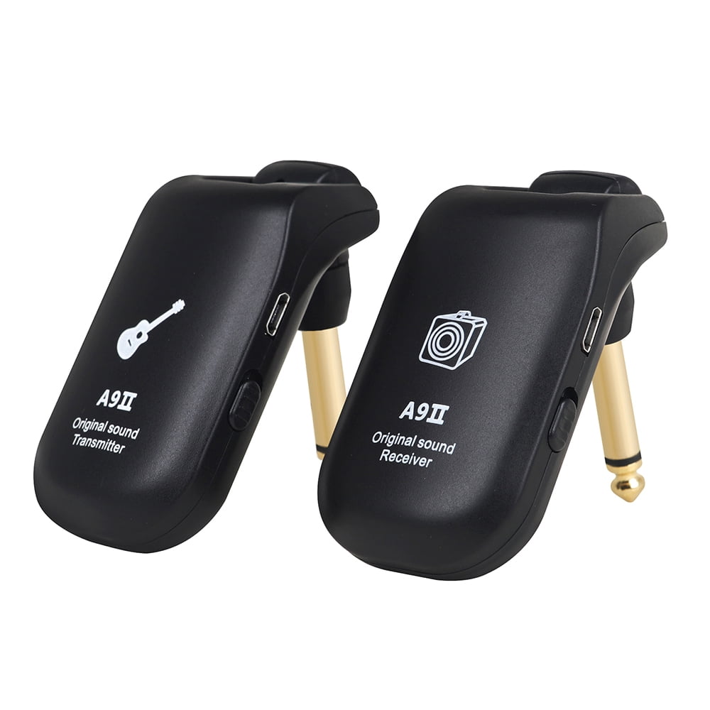 RIWPKFH Wireless Guitar System Built-In Rechargeable 4 Channels Guitar Transmitter Receiver For Electric Guitar Bass Parts Guitar Pickup