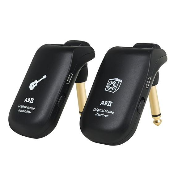 RIWPKFH Wireless Guitar System Built-In Rechargeable 4 Channels Guitar Transmitter Receiver For Electric Guitar Bass Parts Guitar Pickup