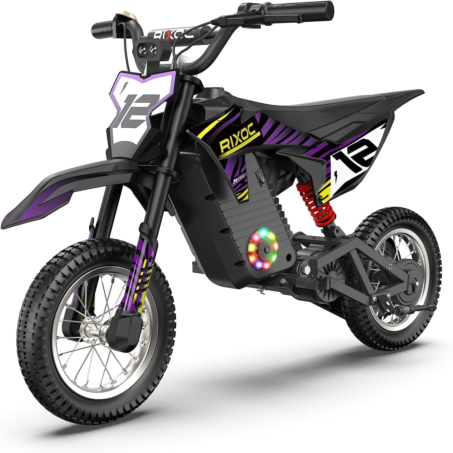 RIXOC DK-12 Electric Dirt Bike,3 Speed Modes up to 15.5 mph, 36V