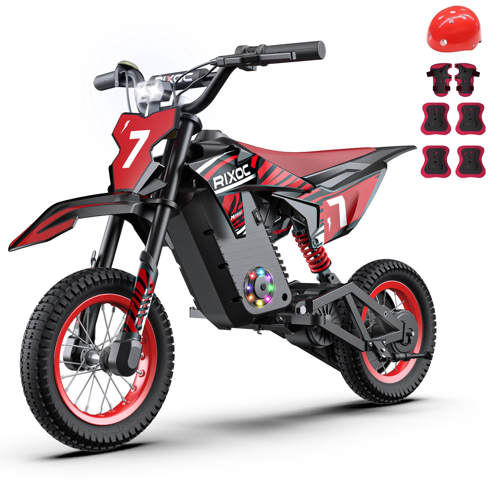 RIXOC DK-12 Electric Dirt Bike for Kids,3 Speed Modes up to 15.5