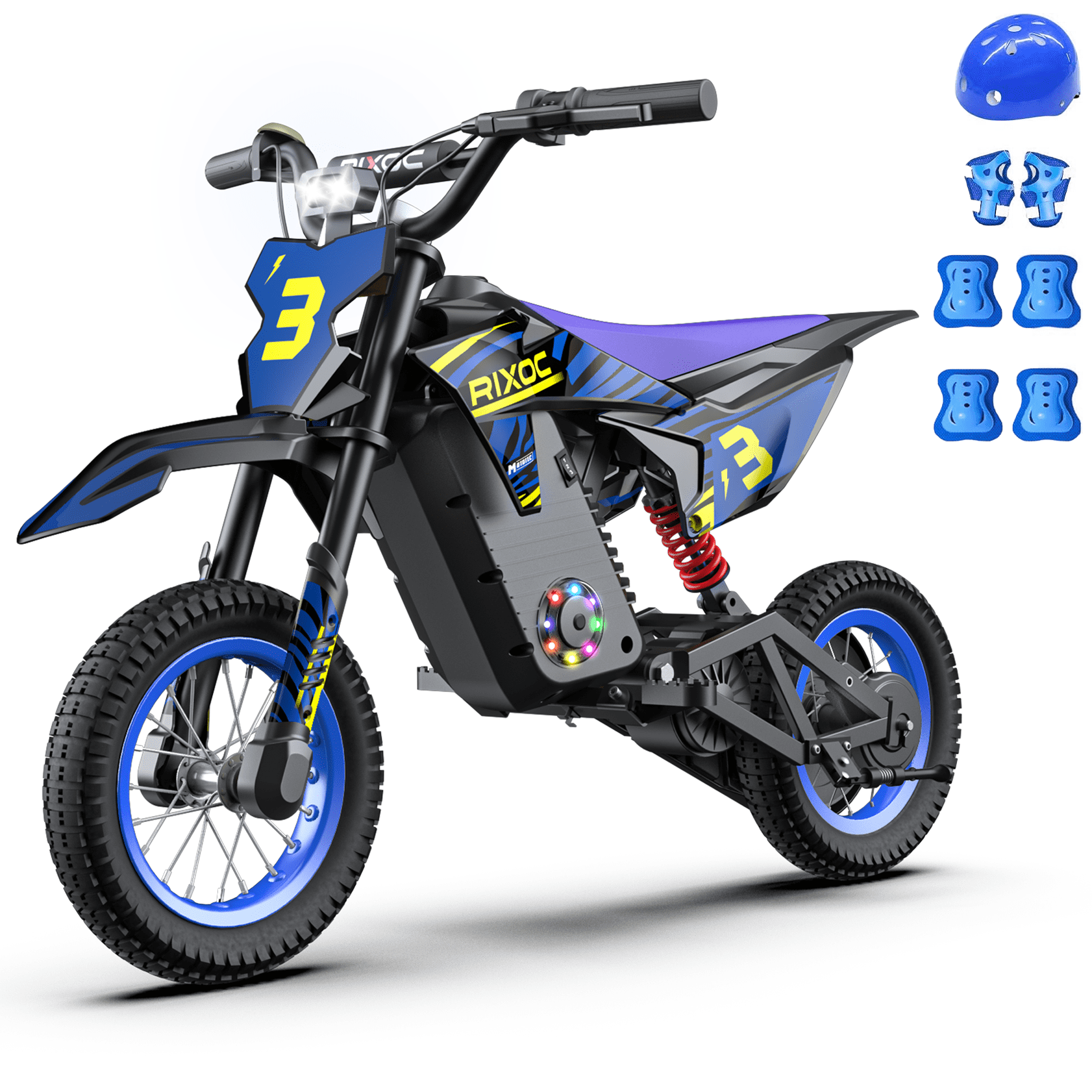 RIXOC DK-12 Electric Dirt Bike for Kids,Peak 700W Motor,36V 5.2Ah