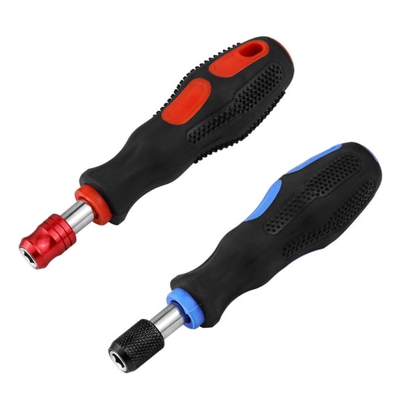 RIXUNO 2Pcs 1/4In Self-Locking Screwdriver Holder Handle Multifunctional Driver