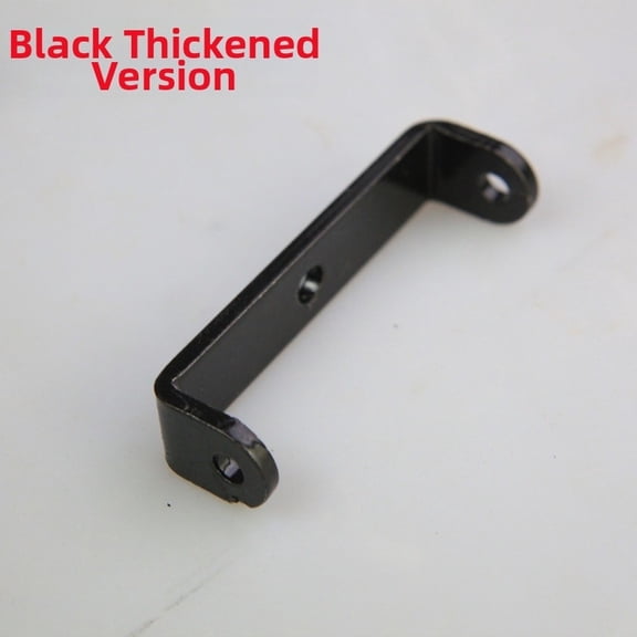 RIXUNO 4Pcs Black U Shape Shelf Bracket Made Of Steel with Center Hole Mounting