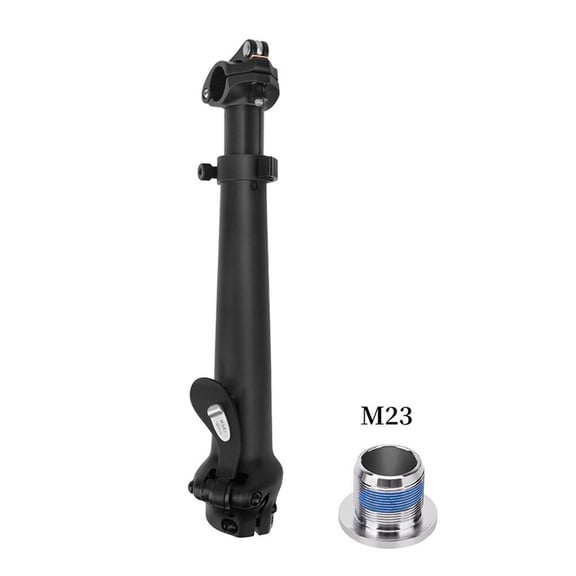 RIXUNO Adjustable Folding Bike Stem with for M23/M26 Screw Left Fold for 28.6mm Front fork with M23 Screw