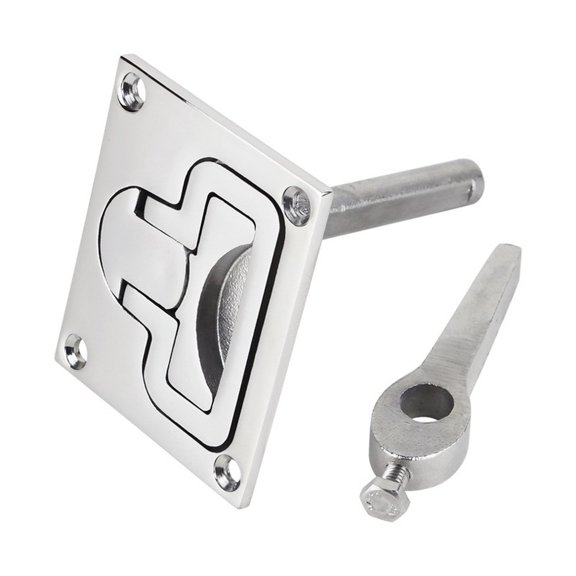RIXUNO Boat Latch Square Floor Lock 316 Stainless Steel Marine-Grade Hardware Customizable Options for Hatch Installation
