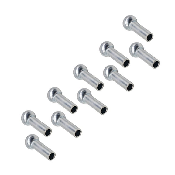 RIXUNO Cable Eyelet Terminal 10Pcs for Commercial Gym Pulley Machines Iron Wire Rope Port Joint Stopper Fits 5 mm and 6 mm Steel Cables for 6mm Cable