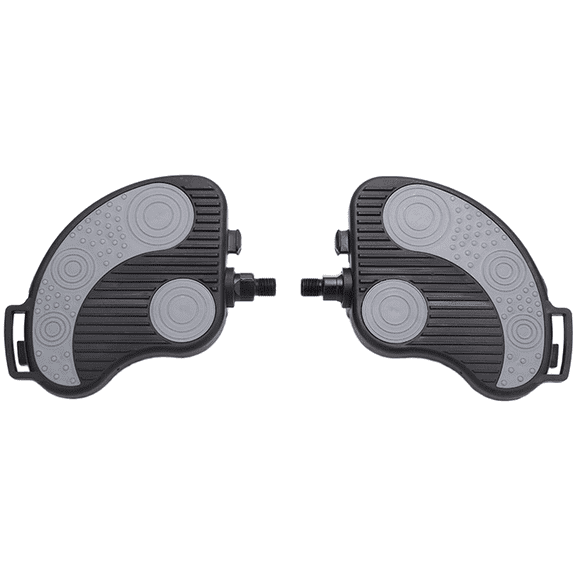 RIXUNO Exercise Bike Pedals with Adjustable Straps 9/16'' 1/2'' Thread Gym Bike 1/2inch