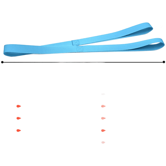 RIXUNO Gymnastics Ankle Support Straps for Tumbling Dance Training Stretch Band B