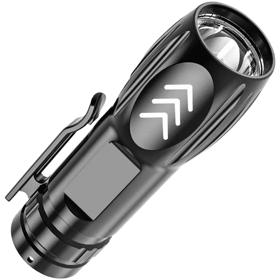 RIXUNO Portable Usb Rechargeable Cob Side Light Flashlight 6W Led 3 Lighting Modes Built in Lithium Battery for Camping and Night Rides A