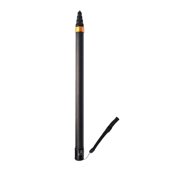 RIXUNO for Insta 360 Handheldx4 Outdoor Carbon Fiber Selfie Rod for Stand for Action Camera 3 M 9-Section Gold
