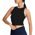 thumbnail image 1 of RIYU Sports Crop Tank Tops for Women - Summer Workout Tops, Athletic Tank Tops, Casual Tank Tops and Yoga Tops | Petite Sizes Black Large, 1 of 8