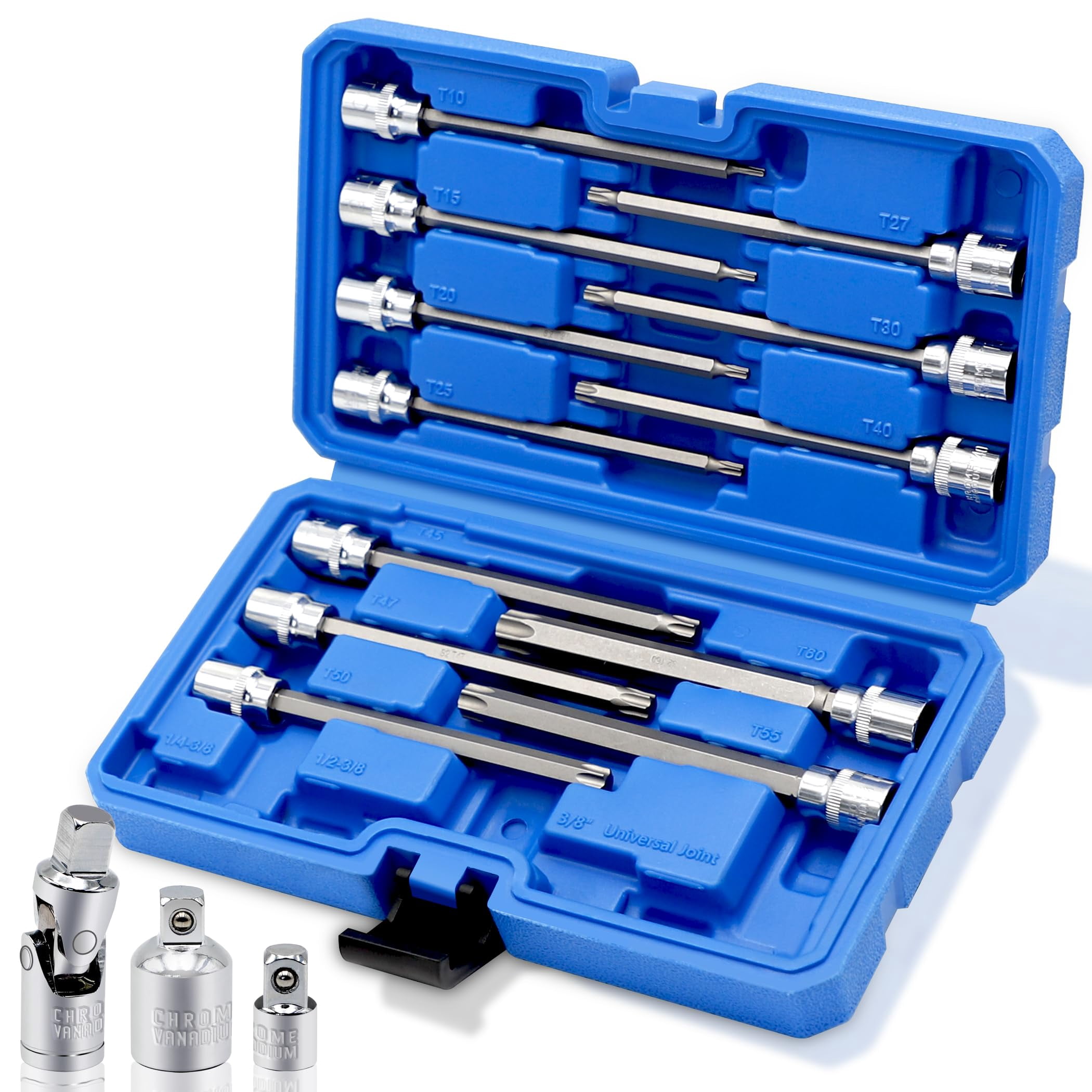 GearWrench 3-Piece Torx Brake Bit Socket Set – 3/8" Drive For Easy Caliper Work