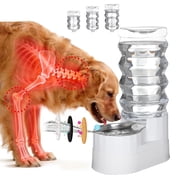 RIZZARI 9L Raised Pet Water Feeder - Automatic Stainless Steel Water Dispenser for Dogs and Cats, Gravity Fed, Non Slip, Leak-proof, Large Capacity Pet Waterer 