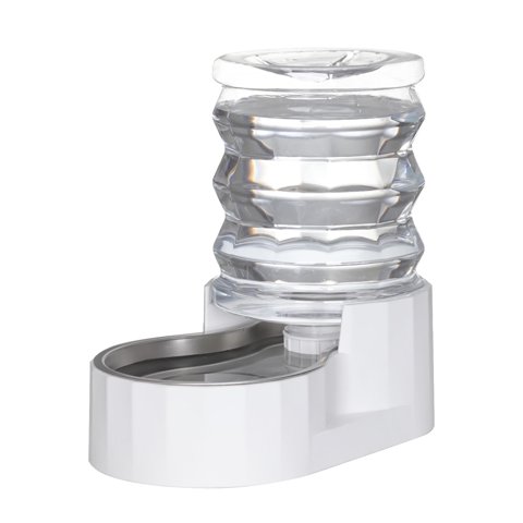 RIZZARI 5L Automatic Pet Waterer - Gravity-fed Stainless Steel Water Dispenser, 100% BPA Free, Leak-proof, Easy to clean - Feeder for Cats and Dogs - Indoor/Outdoor