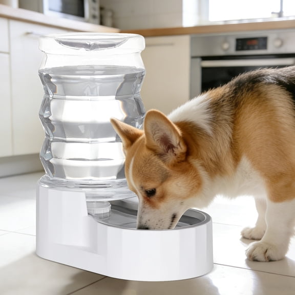 RIZZARI Automatic 6L Gravity Stainless Steel Water Dispenser for Medium and Large-Sized Cats and Dogs