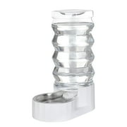 RIZZARI White 9L Automatic Pet Feeder Set for Dogs and Cats - Stainless Steel Gravity Pet Water Dispenser
